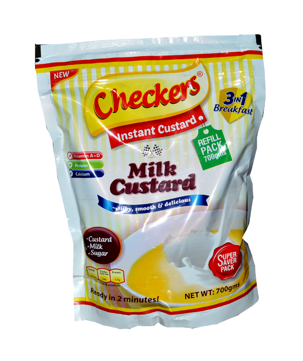 Checkers milk custard 
